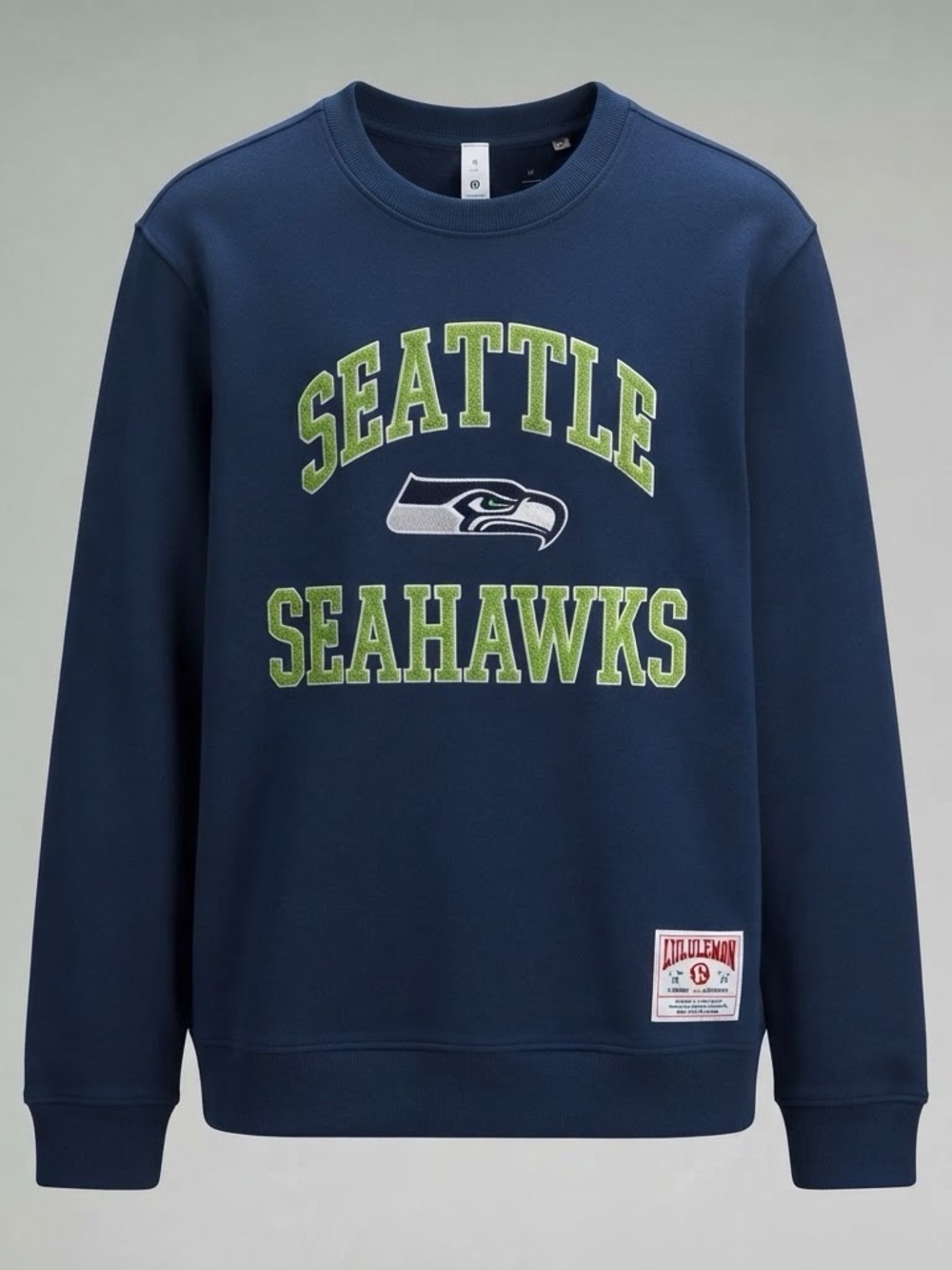 NWT Lululemon Seattle Seahawks Steady State Crew Men’s M Club Blue NFL